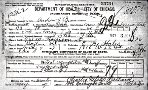 Brown, Andrew J - death certificate