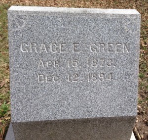 Grace Green tombstone