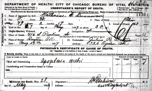 Dunavan, Katherine G - death certificate