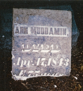 photo of Muddamin, Ann - tombstone