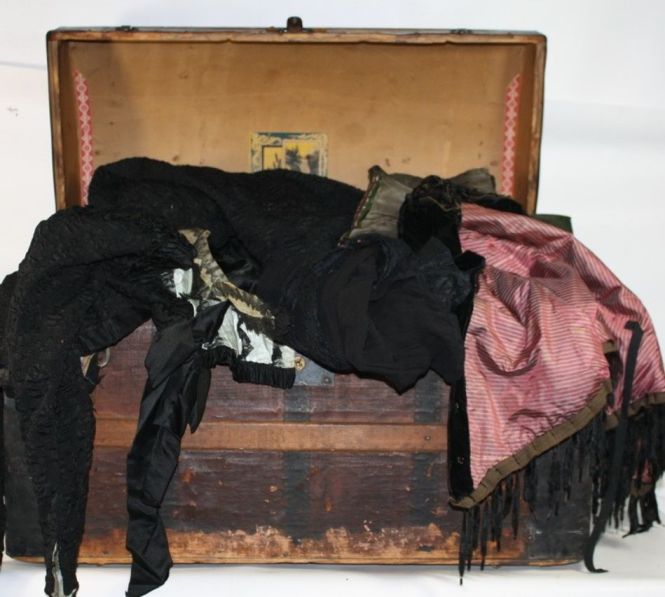 Trunk with old clothes